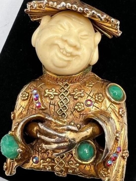 Hargo creations/HAR Jewelry - A HAR/Hargo Laughing BUDDA BROOCH. RARE PIECE IN EXCELLENT CONDITION. MAKE OFFER